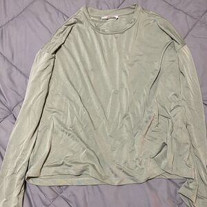 Double Zero Light Green Long Sleeve Top